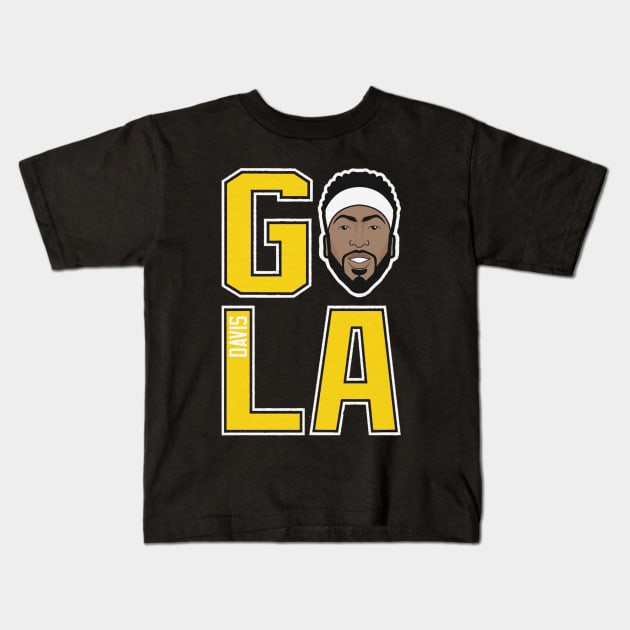 Anthony Davis Los Angels L GO LA Kids T-Shirt by MASTER_SHAOLIN